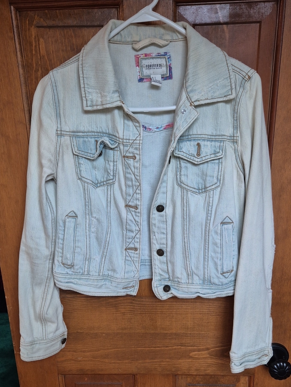 Forever 21 Light Wash Denim Jacket